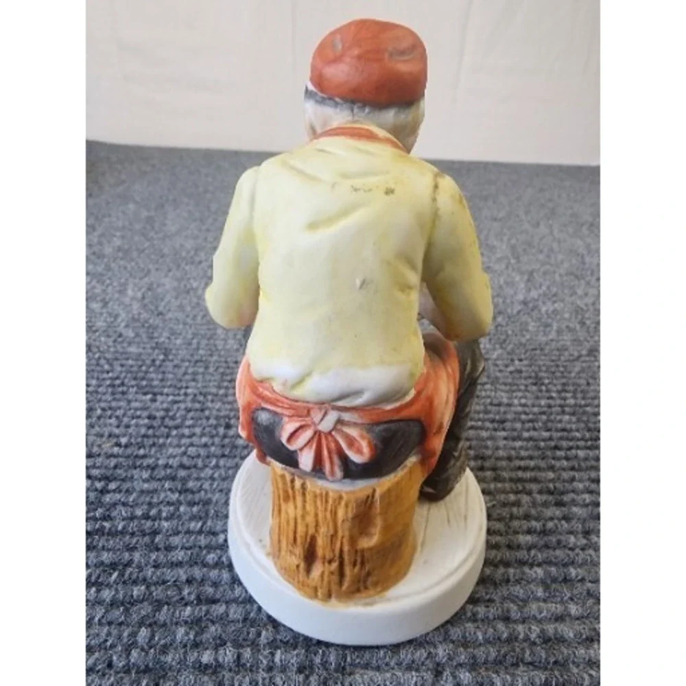 Vintage Watchmaker Watch Horologist Porcelain Charming Hand Painted Figurine